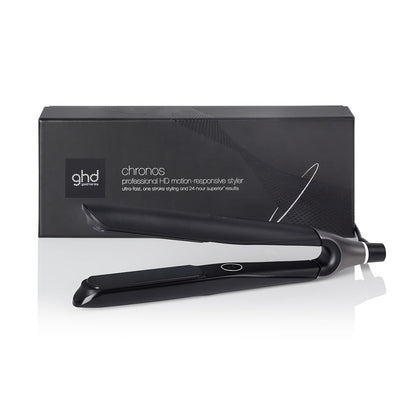 ghd chronos negra - plancha de pelo profesional, lisos, rizos y ondas de alta definición, 3 veces más rápida