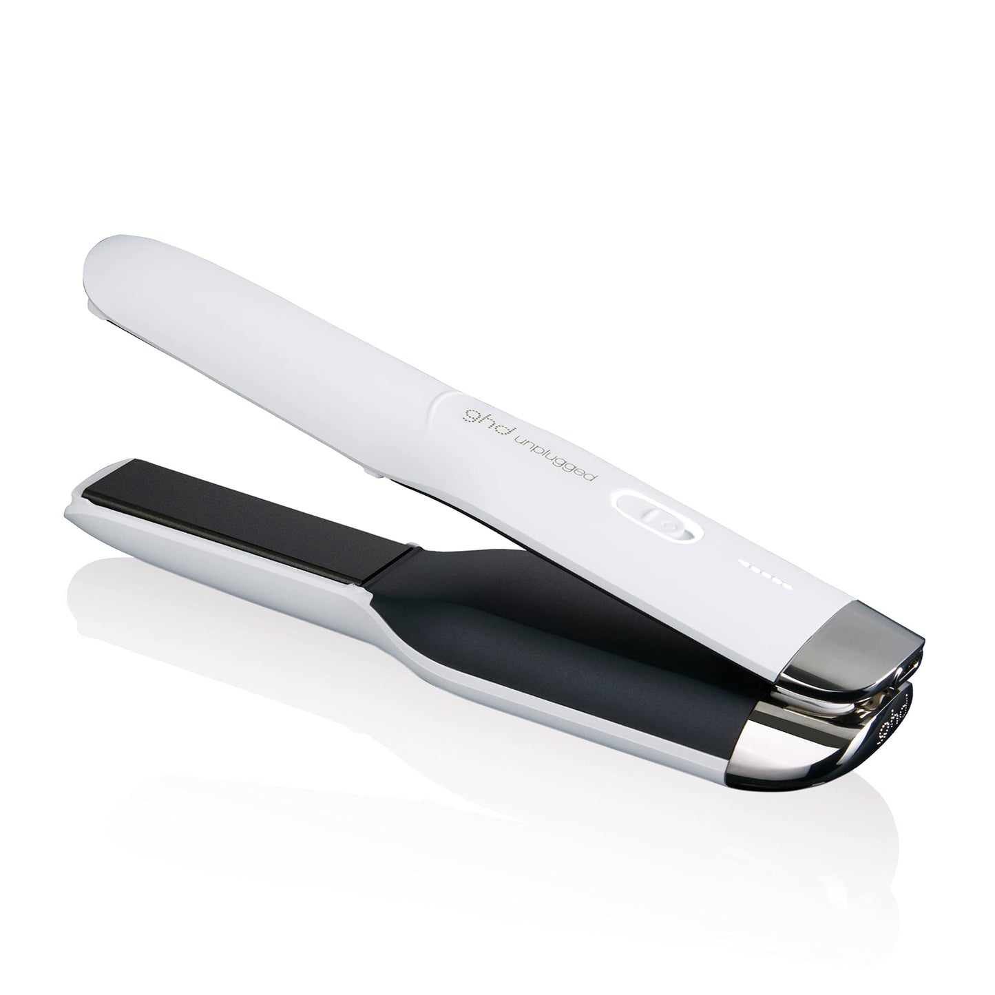 ghd unplugged - plancha de pelo profesional inalámbrica con tecnología dual - zone, Blanca