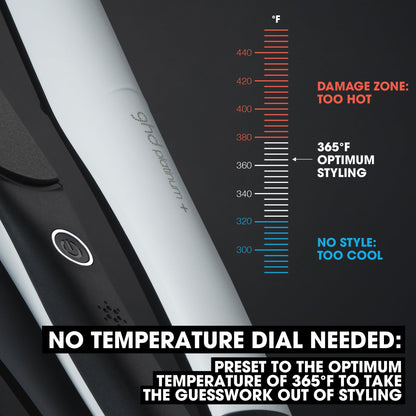 ghd Platinum+ Styler 1" Flat Iron Hair Straightener, Ceramic Straightening Iron Professional Hair Styling Tool for Stronger Hair, More Shine, & More Color Protection