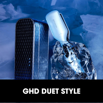 ghd duet style Iced Luxe Collection - Plancha de pelo y secador 2 en 1 de mojado a peinado con cofre de regalo