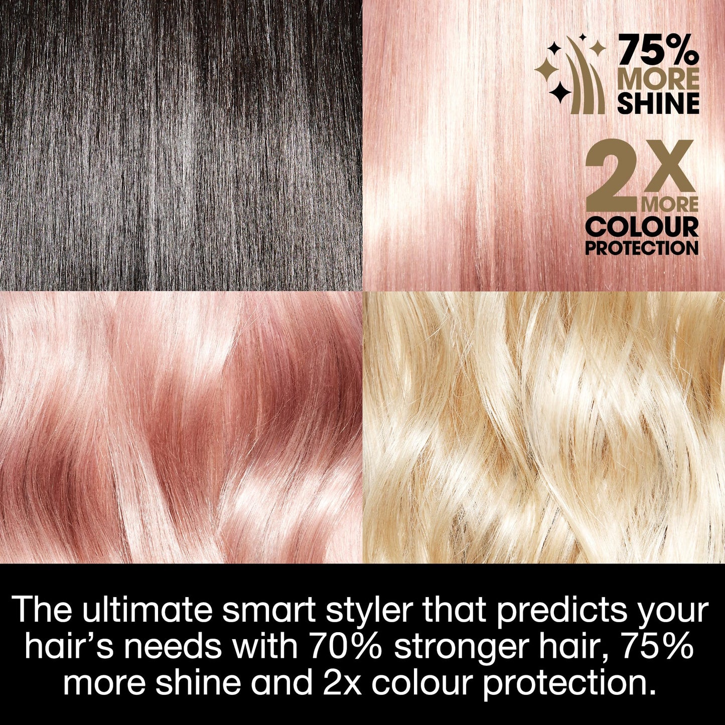 ghd Platinum+ Styler 1" Flat Iron Hair Straightener, Ceramic Straightening Iron Professional Hair Styling Tool for Stronger Hair, More Shine, & More Color Protection